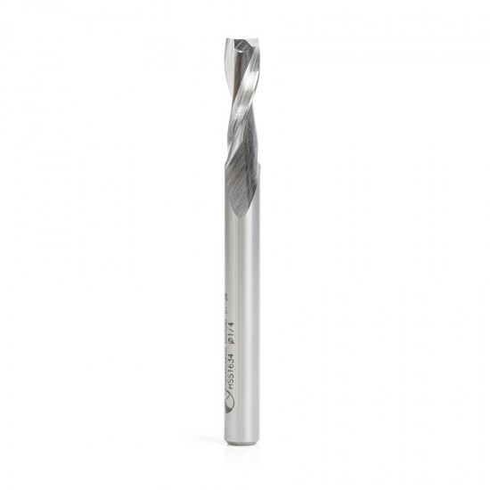 Broca 1/4" Amana Tool en espiral de alta velocidad Up-cut para Aluminio HSS1634.