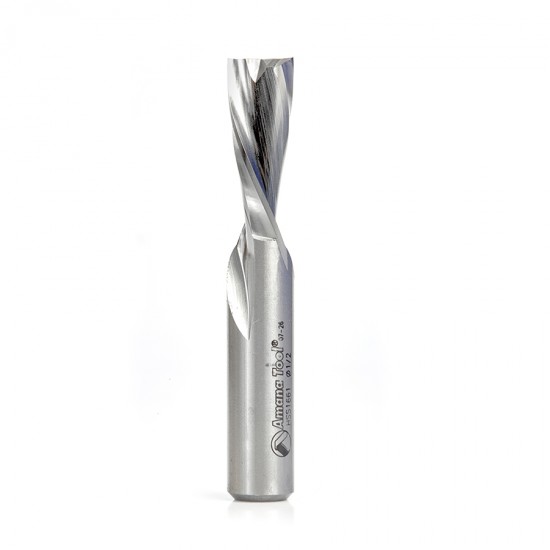 Broca 1/2" Amana Tool en espiral de alta velocidad Down-cut para Aluminio HSS1661.