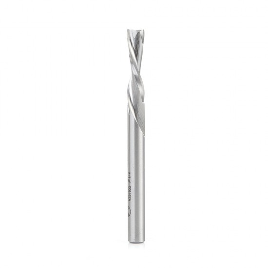 Broca 1/4" Amana Tool en espiral de alta velocidad Down-cut para Aluminio HSS1655.