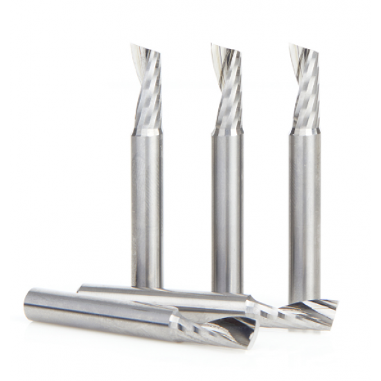 Paquete 5 piezas broca CNC espiral para aluminio Up-Cut 1/4 x 3/4 X 1/4  51480-5
