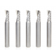 Paquete 5 piezas broca CNC espiral para aluminio Up-Cut 1/4 x 5/8 x 1/4  51402-5