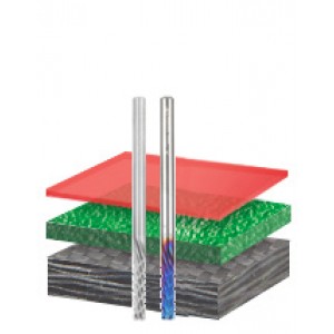 Brocas de Router métrico CNC de corte de grafito de carbono y panel de fibra de carbono sólido