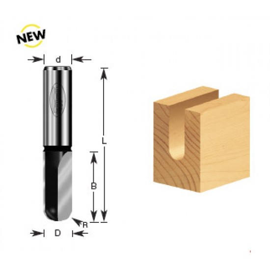 Broca Timberline para madera de 1/2" con 2 filos para media caña con corte profundo 160-80