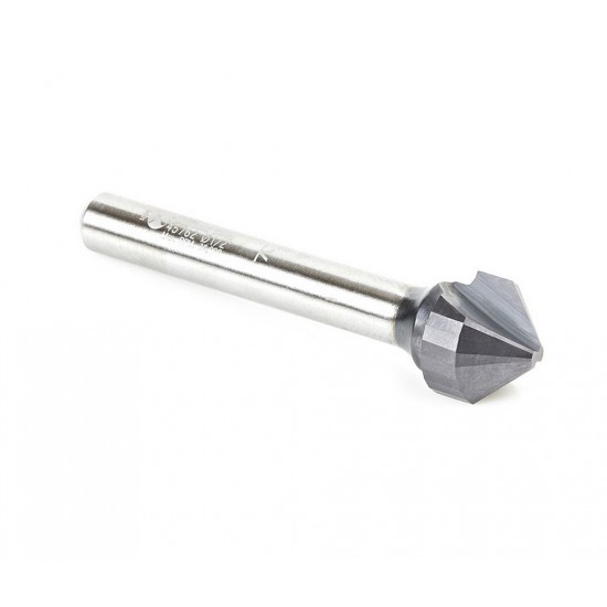 Broca 1/2" Amana tool en V para Aluminio CNC, doble filo. 45762