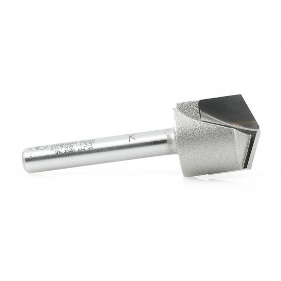 Broca 23/32" Amana tool en  V para Aluminio CNC, doble filo. Alucobnd 45798