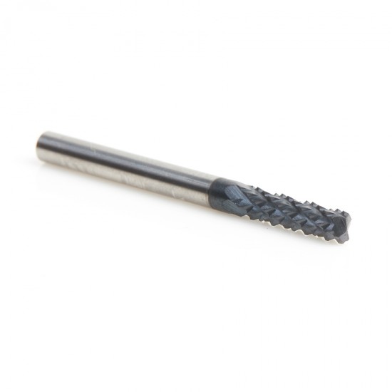 Broca 1/4" Amana Tool con molino en el extremo de la punta para material compuesto y fibra de vidrio para alto rendimiento 48052-E