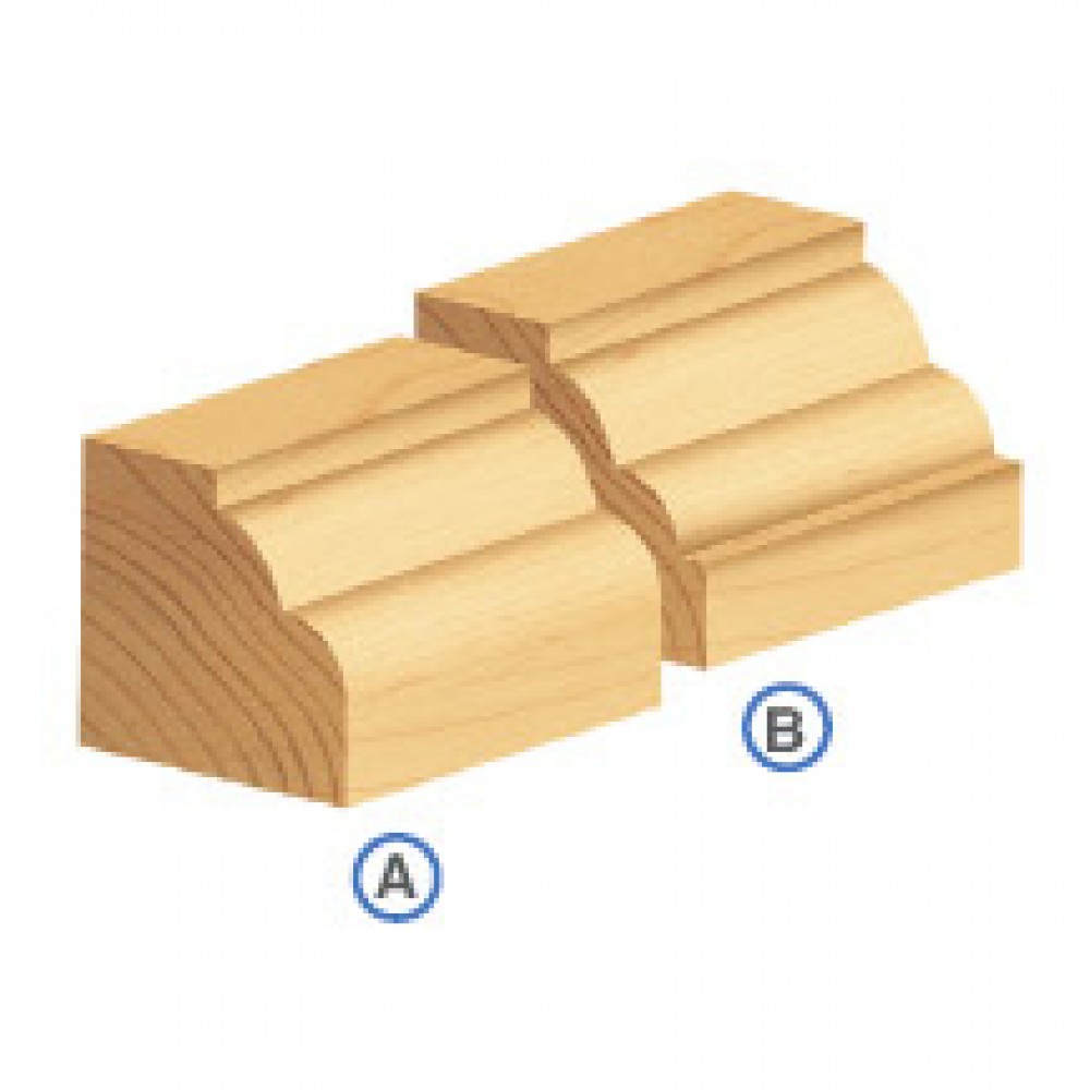 Broca 1/4 Amana Tool para madera con 2 filos para moldura con balero 54136