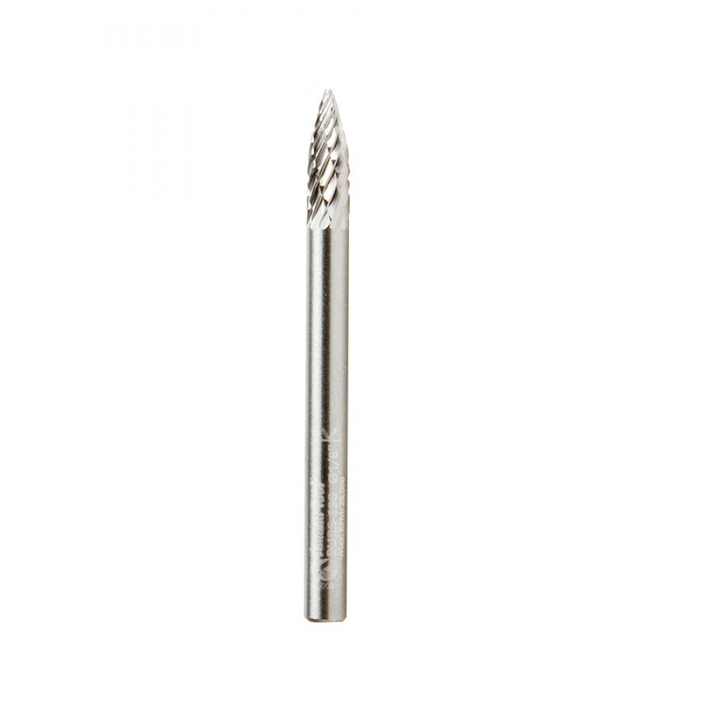 Broca 1/8" Amana Tool tipo forma de arbol SG Burr doble corte BURS-190