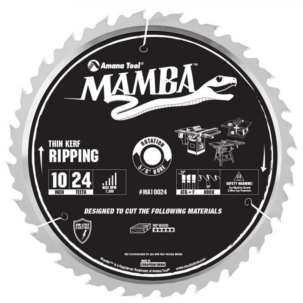 Disco 10"  Mamba Amana Tool para madera ATB+F.