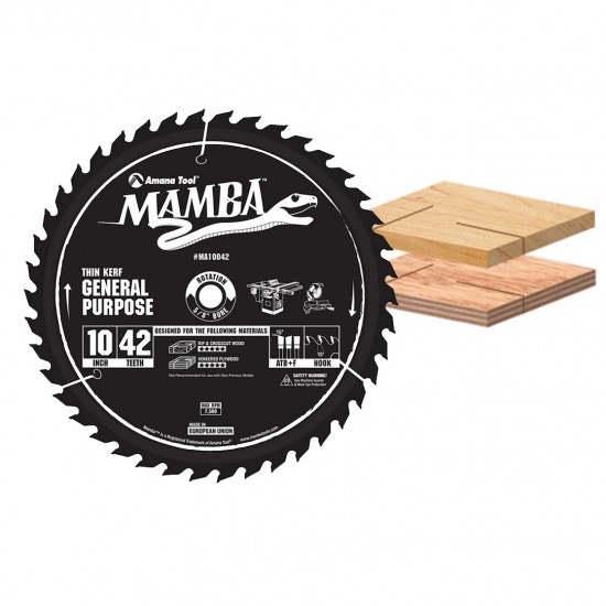 Disco Mamba 10" Amana Tool  ATB+F para madera.