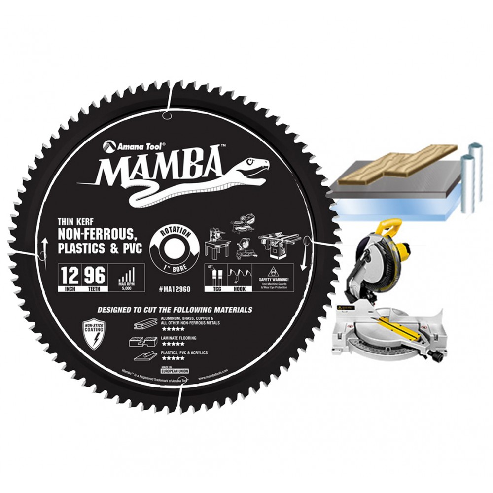Disco Mamba 12" Amana Tool para materiales no Ferrosos.