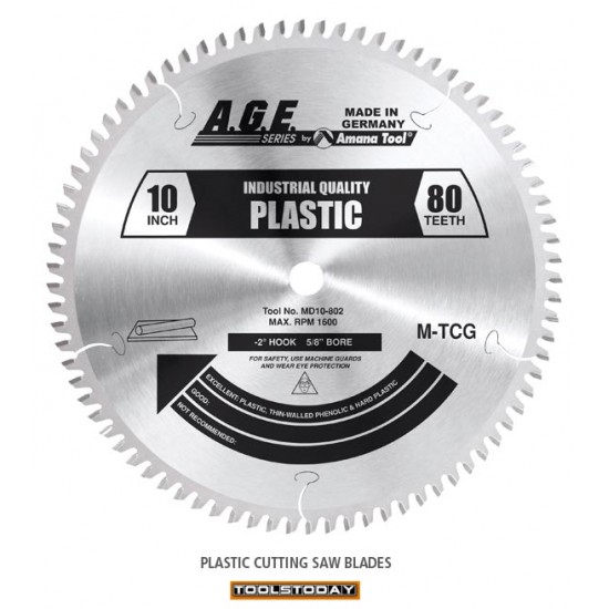 Disco A.G.E. para hacer un excelente corte en Plástico y Acrílico MD7-402