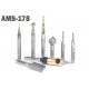 Juego de 8 Brocas Amana Tool para rotulación y grabado AMS-178